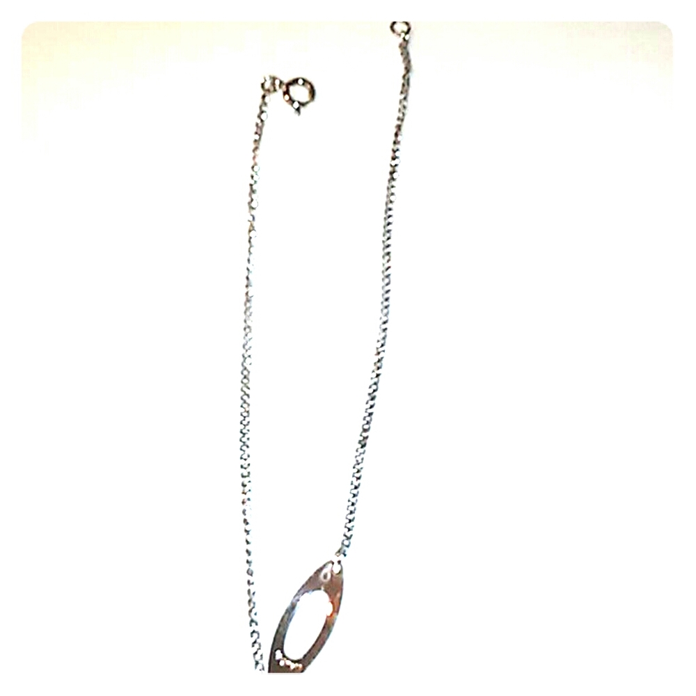 Avon silvertone anklet